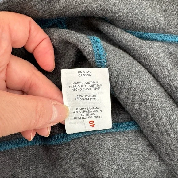 NWT Tommy Bahama Men's 4XLT Fliprider Abaco Reversible Cotton Sweatshirt $118